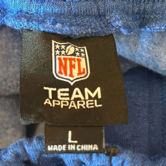 NFL Team Apparel Blue Buffalo Bills Sweatpants Shorts size L Large NEW - Picture 6 of 9